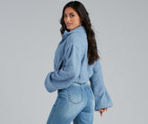 Veste courte en sherpa Keep It Chic